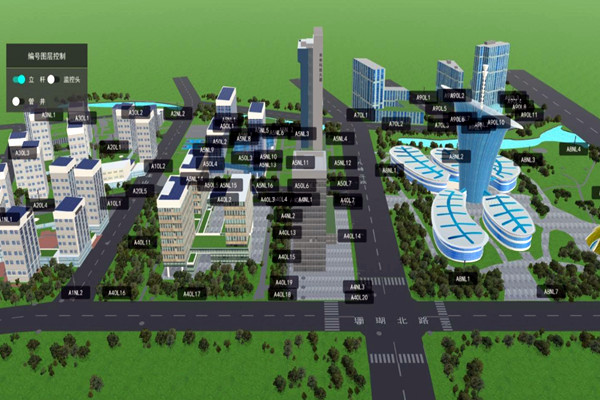 樓宇自控係統BIM可視平台運行主狀態的實時顯示！